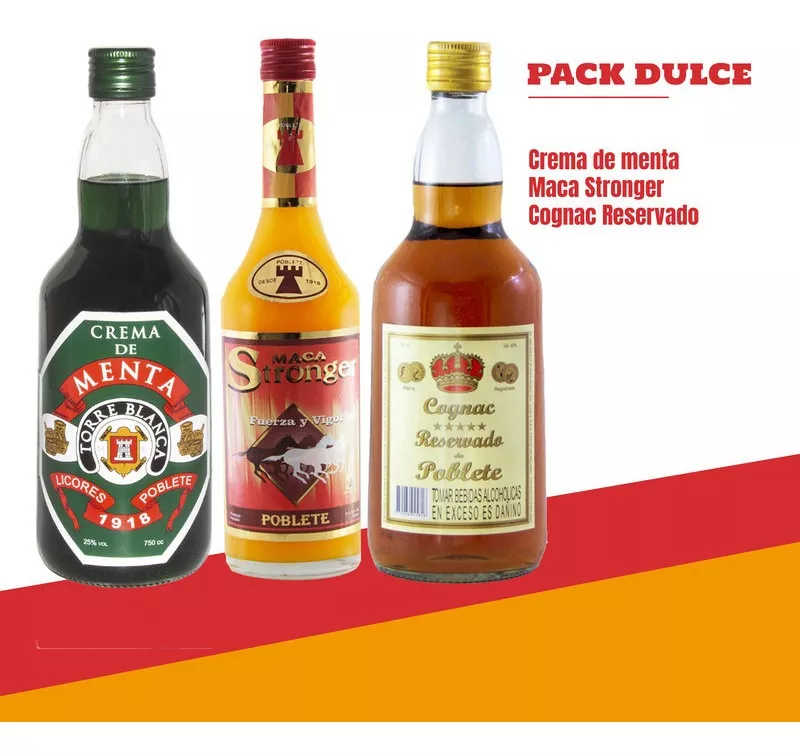 Pack Dulce: Crema De Menta, Maca Stronger Y Cognac