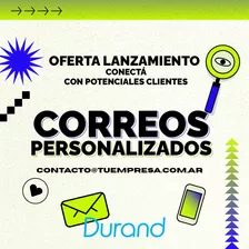 Correos Personalizados - Oferta $8000 Al Mes