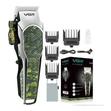 Cortadora Pelo Barba Clipper Vgr V-299 Recargable Camuflada Color Camuflado Verde