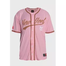 Camisa De Baseball Jarsey New York Pink