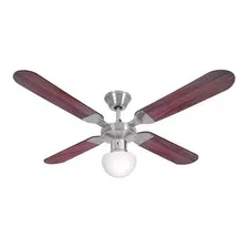 Ventilador Techo Con Luz Liliana Vthm214 4 Palas Reversibles