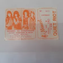 Ingresso Do Show Da Banda Quiet Riot 26/04/1985 .