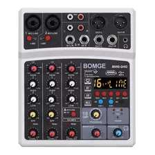 Bomge Professional 4 Channel Dj Audio Mezclador De Sonido In