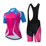 Conjunto Feminino Ciclismo Bretele Forro Em Gel Mais Camisa