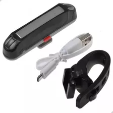 Lanterna Traseira Bicicleta Recarregável Usb Led Thunderbolt