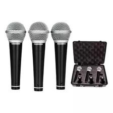 Micrófonos Vocales Samson R21 Pack De 3 