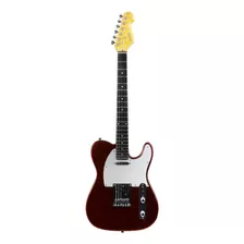 Guitarra Elétrica Phx Vega Tl-1 De Amieiro Vermelha Verniz Brilhante Com Diapasão De Pau-rosa
