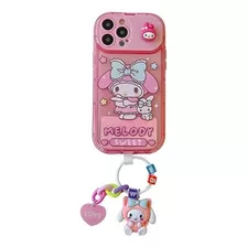 Funda Hello Kitty Melody Kuromi Para iPhone + Cristal