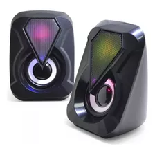 Parlantes Para Pc X2 Con Luz Rgb Usb Auxiliar Yst-1053