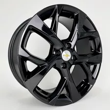 Jogo De Rodas Aro17 4x100 Onix Turbo Prisma Celta Agile S47 Cor Black Piano Preto 4x100