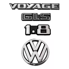 Emblemas Voyage Gls 1.8 + Vw Grade - 1987 À 1990