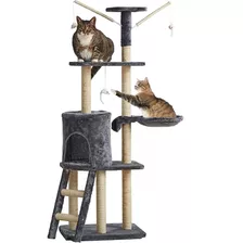 Rascador Juguete Torre Arbol Casa Gato 5 Pisos Interactivo