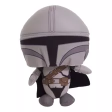 Peluche Tipo Almohada, The Mandalorian De Star Wars, 17.7 Cm Color Gris Claro