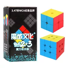 Pack Set 2 Cubos Rubik 2x2 Y 3x3 Meilong Moyu 