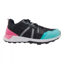 Botines Tartaneras Balling Hockey Mujer Negro-turq-rosa Cli