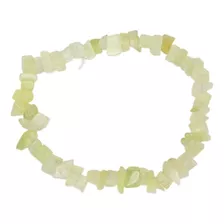 Pulseira De Cascalho Pedra Jade Natural