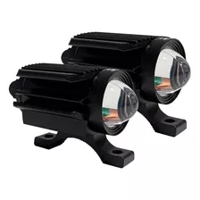 Faro Exploradora Led Cañón Luz Dual 15w Luz Fija Moto X Par