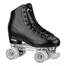 Pacer Stratos Patines Cuádruples Tradicionales, Negro Sz 12