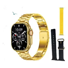 Smartwatch G9 Ultra Pro Série Especial Gold Nfc Gps Dourado