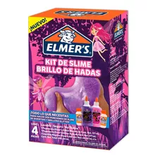 Kit Elmers Para Hacer Slime Brillo De Hadas X 4 Piezas 