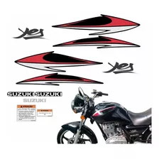 Kit Completo Adesivos Suzuki Yes 125 2008 Preta 10202