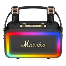 Moreka 393+ Altavoz Bluetooth Karaoke Led Portátil Bajo