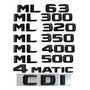 3d Abs Trunk Badge Sticker Ml 300 Para Mercedes- Benz Ml300 Mercedes-Benz ML 320 4X4