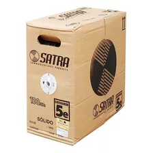 Cable Satra Cat5e 100% Cobre 305 Metros Cámaras De Seguridad