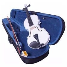 Violin 4/4 Incluye Arco Brea Estuche Acustico Blanco