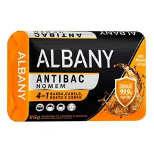 Sabonete Albany Antibacteriano Homem 4 Em 1 - Kit C/48