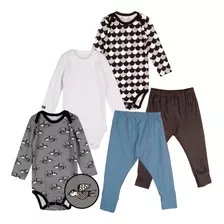 Conjunto De Body Bebe Tipo Carters Minimalista Menino Menina