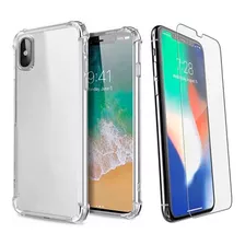 Kit Capinha Antichoque + Pelicula Vidro Para iPhone XS Max