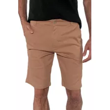 Bermuda Shorts Masculina Em Sarja Com Elastano - 6 Cores