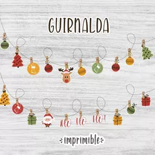 Guirnalda Navidad Clasica - Imprimible