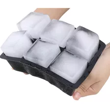 Cubetera Silicona Hielo Cuadrado Grande Molde Apto Horno