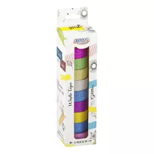 Washi Tape Glitter 10 Unidades Brw