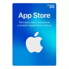 Cartão Gift Card App Store R$ 30 Reais Apple Itunes Brasil