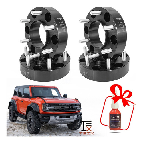 Kit Espaciadores Separadores Rin 2pLG Ford Bronco 2021+ 4pz Foto 2