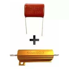 Combo Condensador 155j Y Resistencia Para Driver O Tweeter