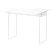 Mesa Dobrável Para Até 4 Lugares Branca Carraro Cor Da Tampa Branco Cor Dos Pés Branco