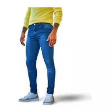 Pantalon Jeans Hombre Azul - Jean Hombre Chupin Localizado