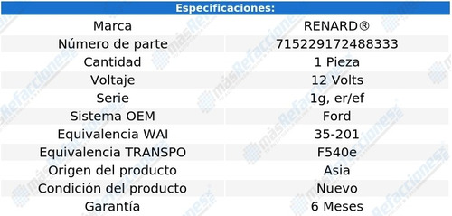 Regulador Mercury Brougham V8 7.0l 67 Renard Foto 3