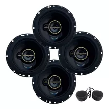 Jogo Auto Falantes Portas Triaxial Hurricane + Mini Tweeter