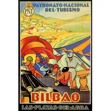 Bilbao Baía Do Abra Praias Espanha Turismo Poster 76cmx50cm