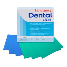 Goma Dique Sanctuary 6x6 X 36 Unidades Dental Odontologia