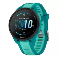 Reloj Garmin Forerunner 165 Music Amoled Turquesa 43mm Bisel Negro