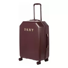 Dkny Equipaje Vertical De 25 Pulgadas Con 8 Ruedas Color Borgoña