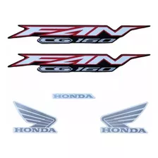 Faixa Adesivos Completos Honda Cg Fan 160 Ano 2023 Preta