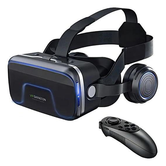Óculos Realidade Virtual G04e Preto Com Controle Remoto