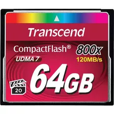 Transcend 64gb 800x Compactflash Memory Card Udma